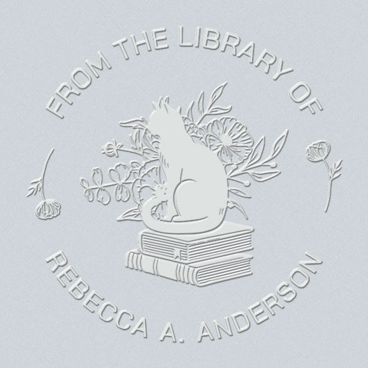 Flowers Cat Book Embosser