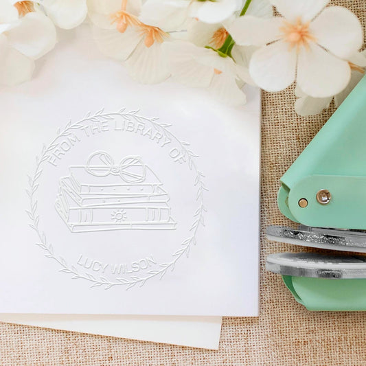 Glasses and Book Embosser