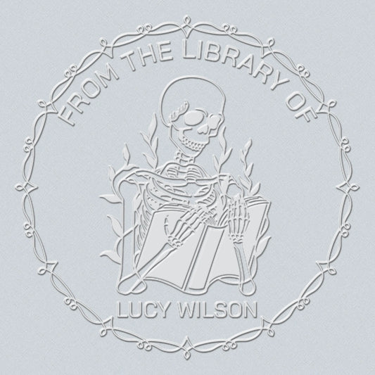 Custom Skeleton reading book Embosser