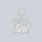 Custom Skeleton reading book Embosser